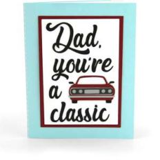 shadow box card front flap dad classic