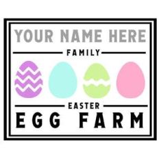 custom family egg farm sign