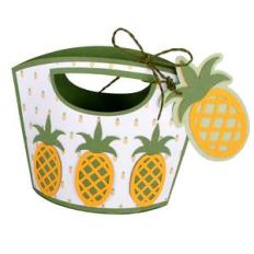 hawaiian pineapple tote and tag
