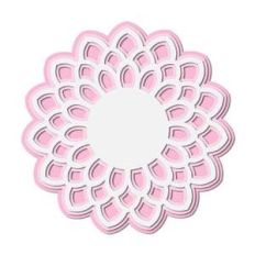 layered cut out flower