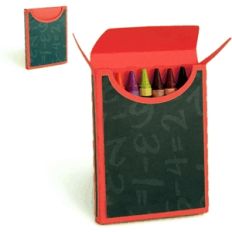 3d crayon box (8 crayons)