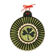 shamrock 3d pleat rosette ornament