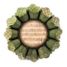 scalloped rolled cone 3d rosette