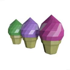 lowpoly icecream
