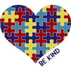 be kind autism heart