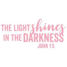 the light shines in the darkness