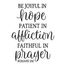 be joyful in hope