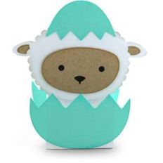 box card easter lamb