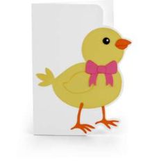 shaped card easter chick