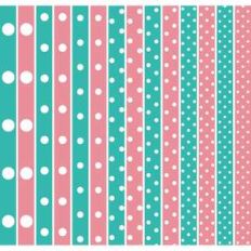 various size polka dot border strips