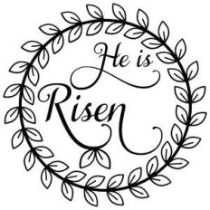 he is risen wreath
