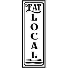 eat local vertical sign
