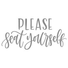 please seat yourself