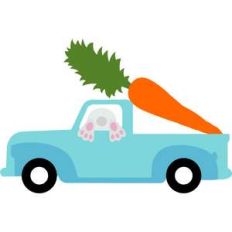 truck rabbit and big carrot