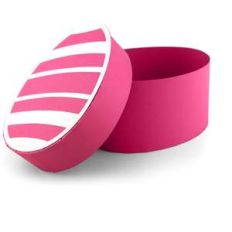 easter egg shaped box stripes