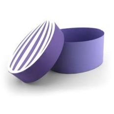easter egg shaped box vertical stripe