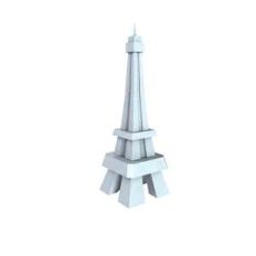 lowpoly eiffel tower