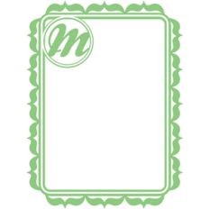 monogram frame m