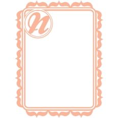 monogram frame n
