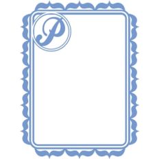 monogram frame p