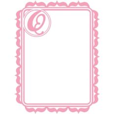 monogram frame q