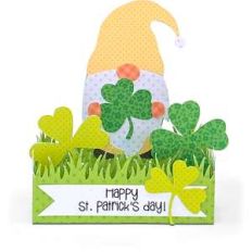 box card gnome shamrock