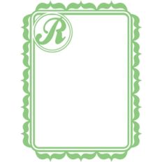 monogram frame r