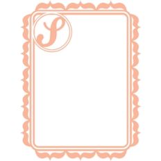 monogram frame s