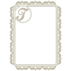 monogram frame t