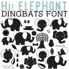 cg hi! elephant dingbats