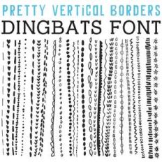 cg pretty vertical borders dingbats
