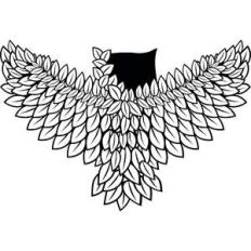 owl leaf zentangle