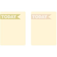 today journaling cards - set 3 (green and kraft)