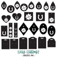 lucky earrings dingbat font