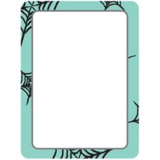 spiderweb halloween journaling card