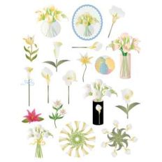 calla lily planner stickers