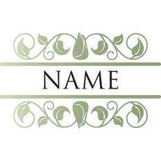 romance name plate