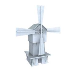 lowpoly windmill
