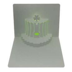 st patrick's day hat popup card
