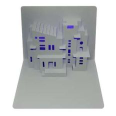 miami art deco popup card