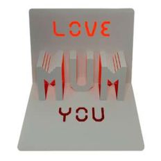 love you mum 2 popup card