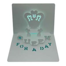 mother's day throne popup card