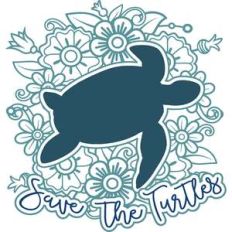 save the turtles mandala