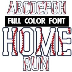 home run color font