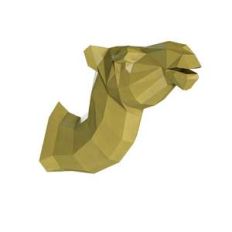 lowpoly camel head