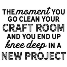 the moment you clean craft room