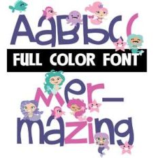 mer-mazing color font