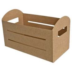 rounded crate box with slats