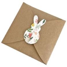 bunny square envelope