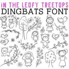 cg in the leafy treetops dingbats